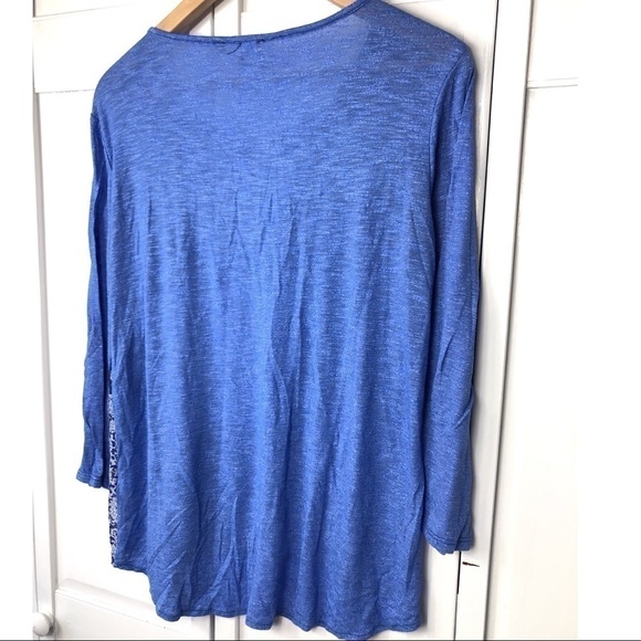 SAKS FIFTH AVENUE BOHO BANDANNA PRINT TOP l 0758 - Picture 4 of 7